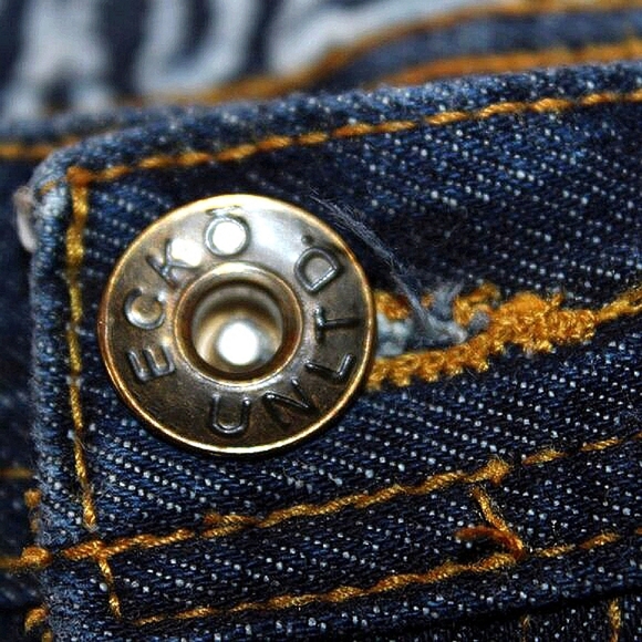 Ecko Unltd. Blue Wash Jeans - Youth Size 12 - Picture 11 of 13